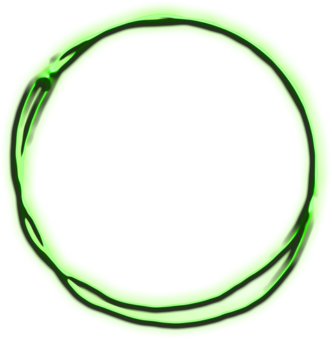 Green Neon Circle